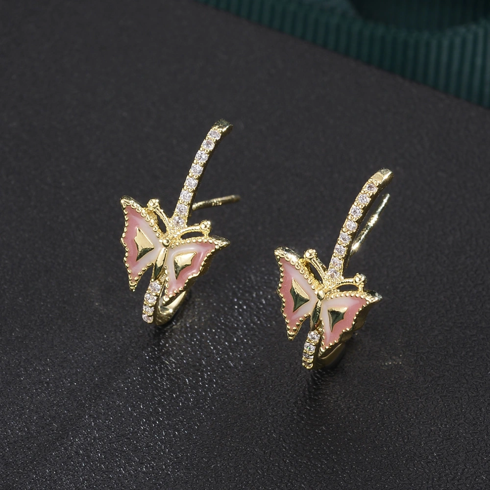 European And American Fashion Earrings Popular Butterfly Earrings Women