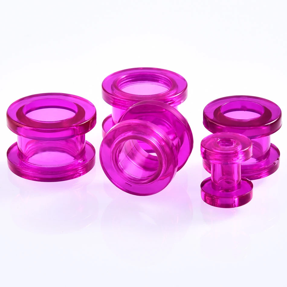 Auricle Pulley Hollow Channel Colorful Ear Amplifying Human Body Piercing Jewelry