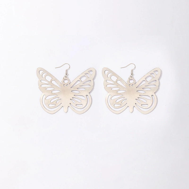 Butterfly Simple Chain Hollow Earrings Women