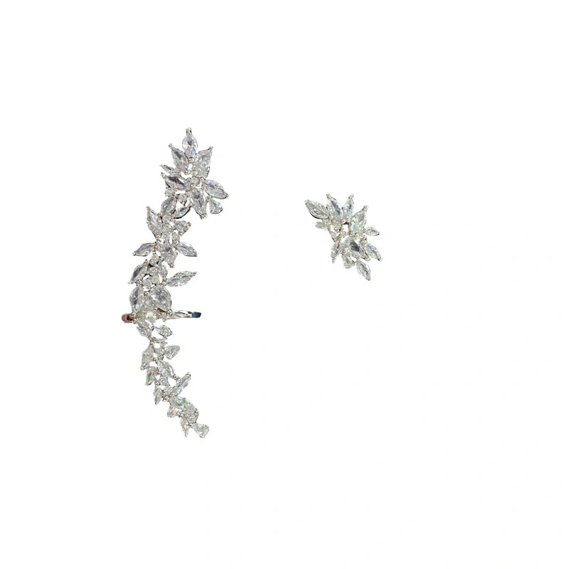 Niche Design Temperament Asymmetrical Pure Silver Earrings Trend