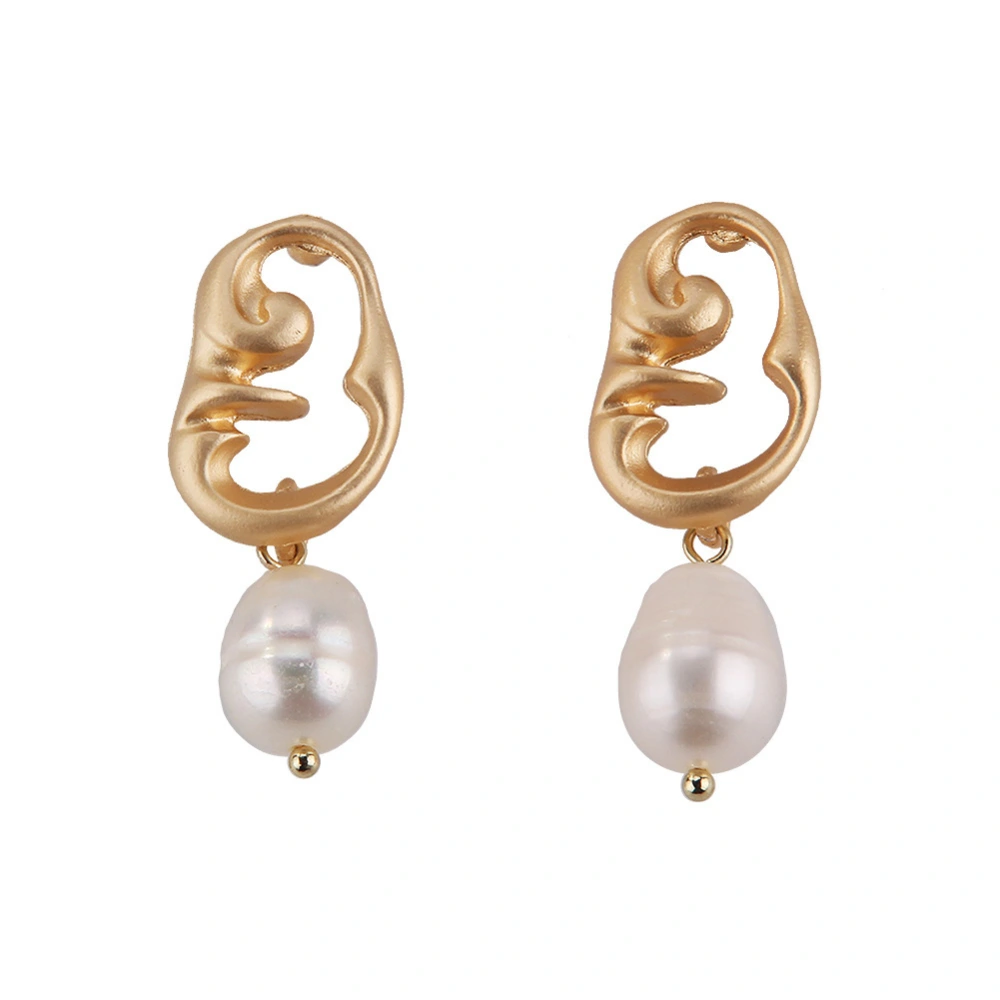 Korean Fashion Temperament Shaped Pearl Earrings