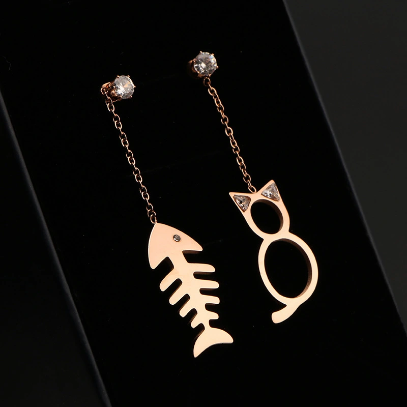 Tassel Titanium Steel Earrings Female Net Red Earrings