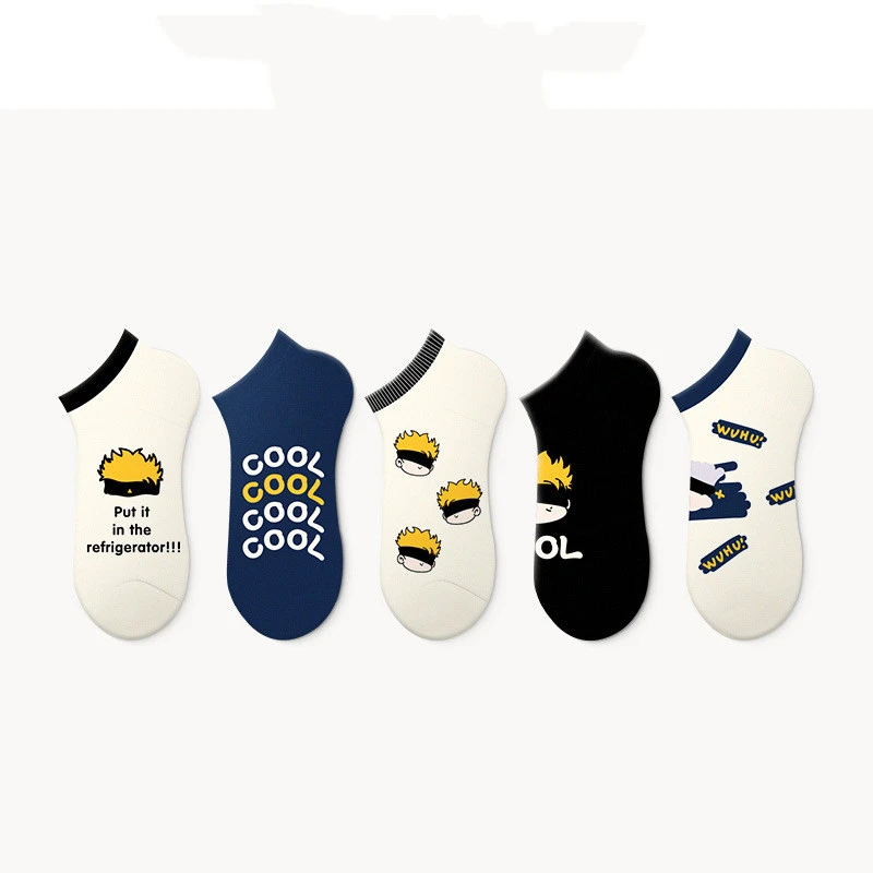 Tide Socks Female Shallow Mouth Socks Male Original Cute Cartoon Avatar Boat Socks Invisible Short Socks