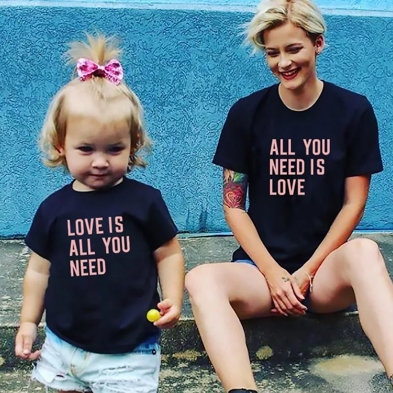 Childre Short-Sleeved Blouse, Female And Female Letters, Cartoon Print