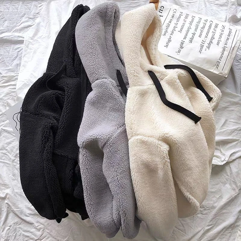 Faux Lamb Wool Sweater Women Autumn And Winter Plus Velvet
