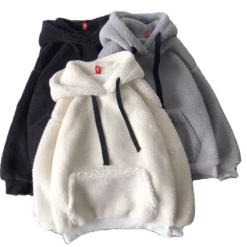 Faux Lamb Wool Sweater Women Autumn And Winter Plus Velvet