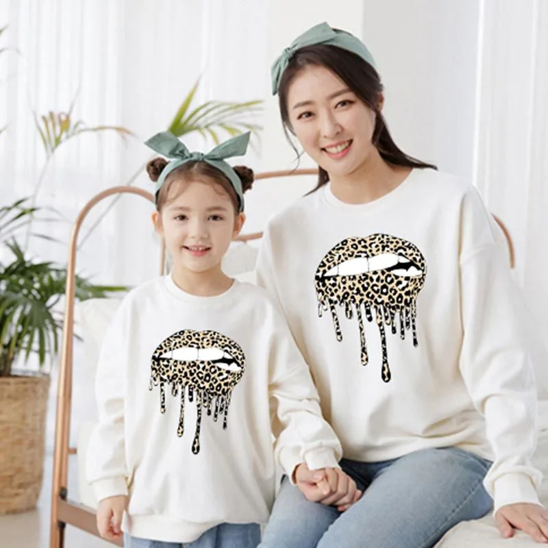 Parent-Child Round Neck Pullover Sweater
