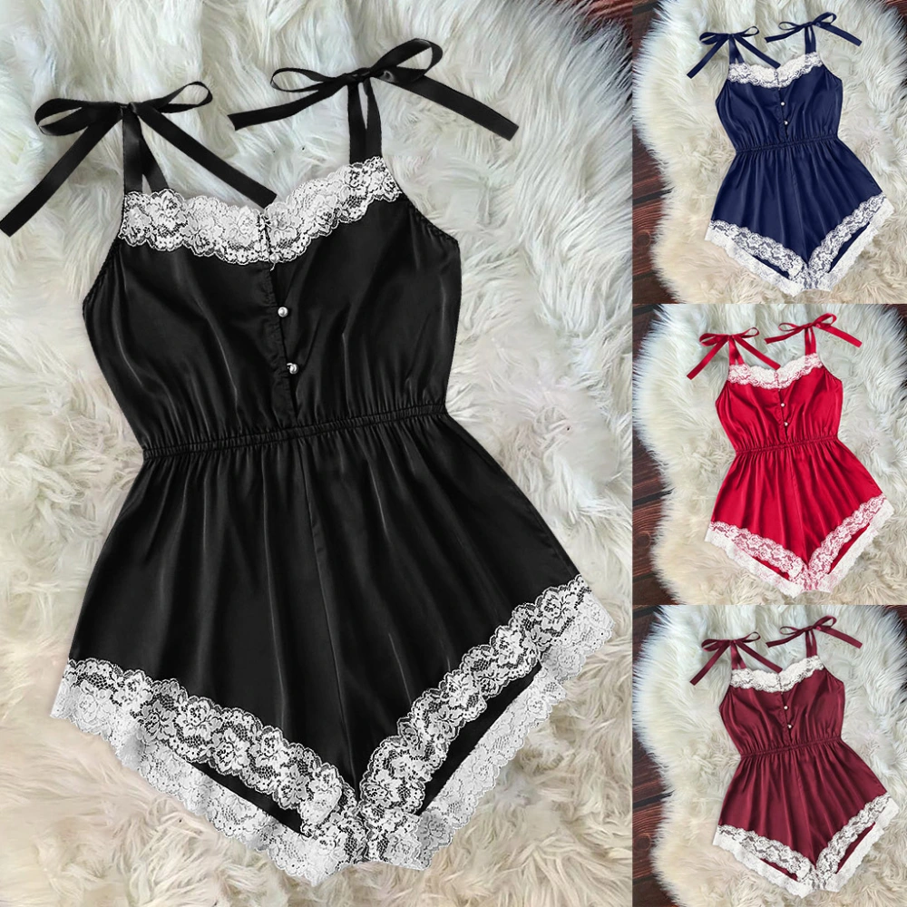 Pearl Button Underwear Nightdress Home Wear