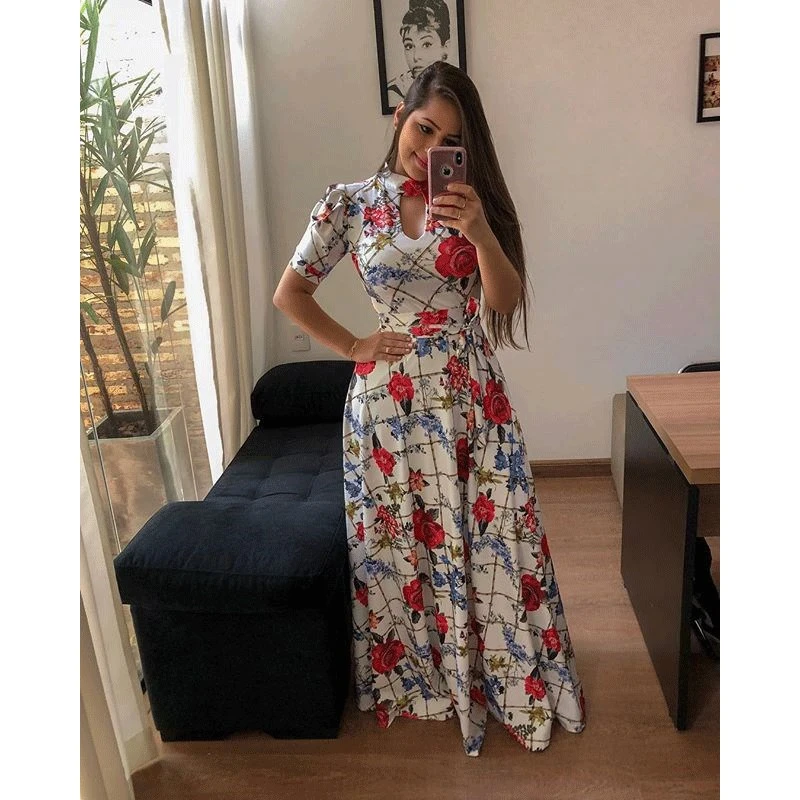 Summer Sexy Fashion Digital Printing Foreign Trade Skirt European And American Dress