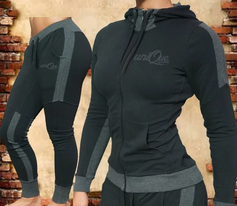 Women'S Two-Piece Casual Sports Hooded Printed Suit