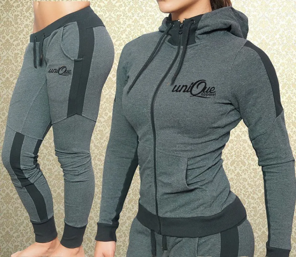 Women'S Two-Piece Casual Sports Hooded Printed Suit