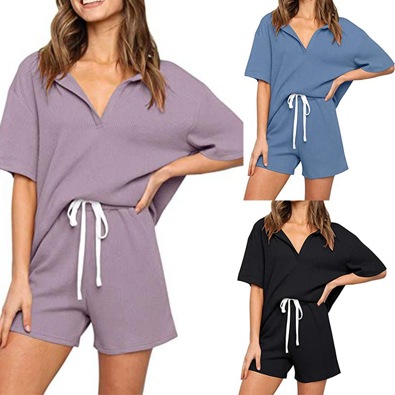 European And American Women Wear Two-Piece Home Set
