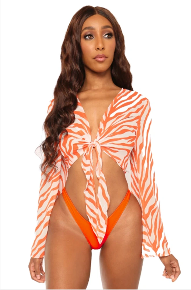 Swimsuit Bikini Three-Piece Mesh Swimwear