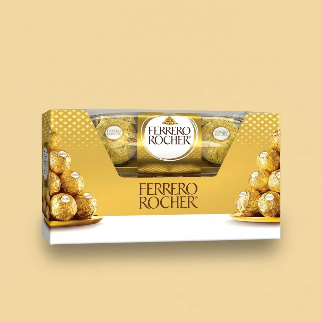 Ferrero Rocher Fine Hazelnut Milk Chocolate, Individually Wrapped Chocolate Candy Gifts, 3 Count (Pack of 12)