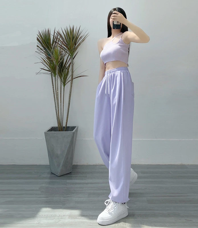 Summer Thin Loose White Beam Feet New Anti-mosquito Wide-leg Pants Casual Pants