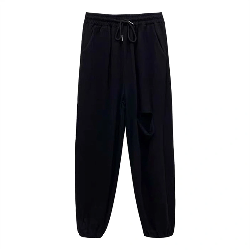 Loose Dancing Sweatpants With Ripped Feet