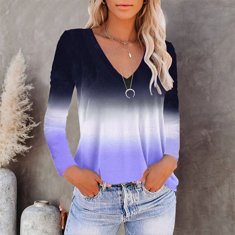 Fall European And American Women's Wish Amazon V-neck