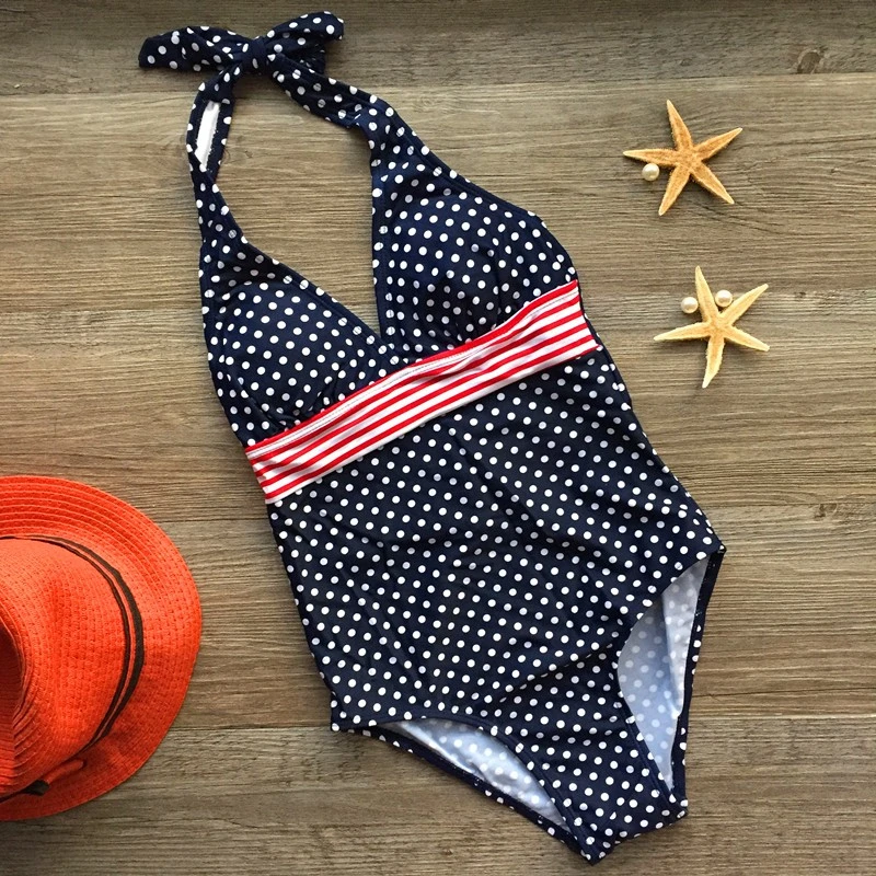 Children's Polka Dot One-Piece Swimsuit