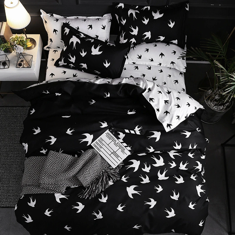 Four-piece Bed Linen, European, American And Japanese Size Without Bed Sheet
