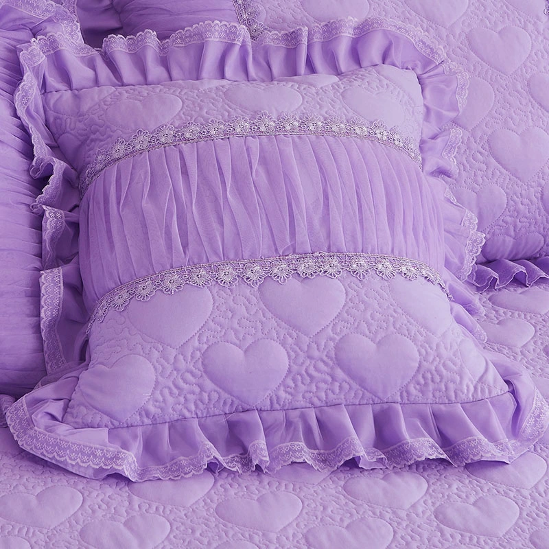 Lace Quilted Padded Pillowcase