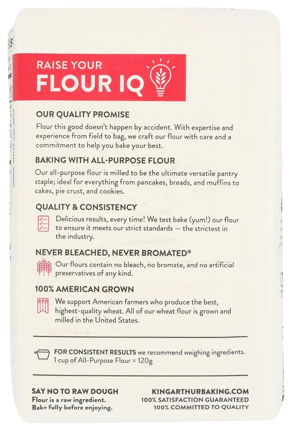 King Arthur Organic All Purpose Flour, Premium Baking Flour for Bread, Pizza Dough, and Pastries, Unbleached and Non-GMO, Versatile for All Your Baking Needs, 32 oz (2 lbs)