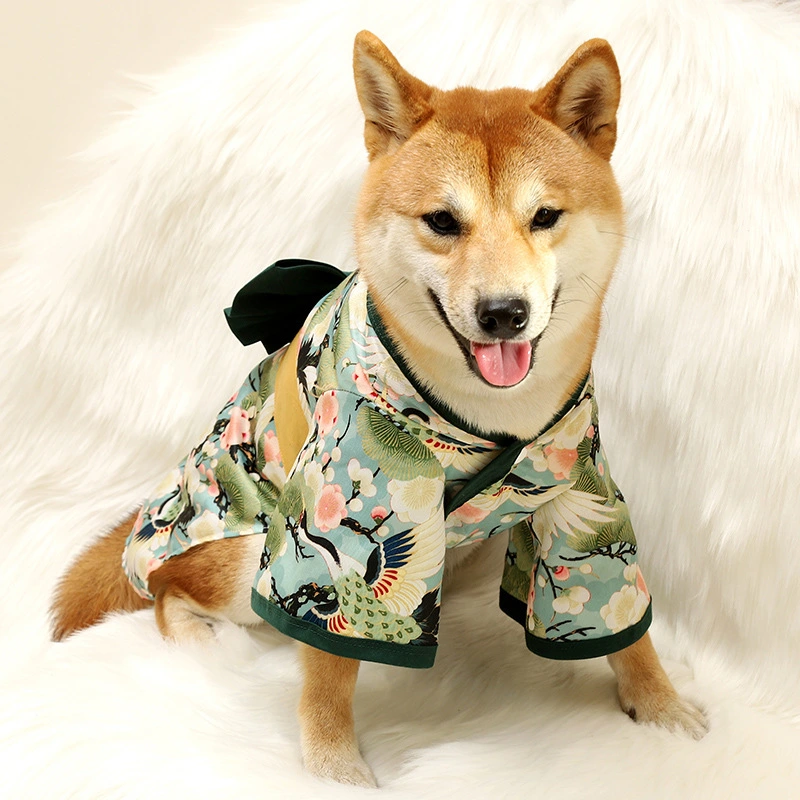 Shiba Inu Dog Clothes Kimono Japanese Cat Cute Small And Medium-sized Dogs Han Clothes Tang Suit