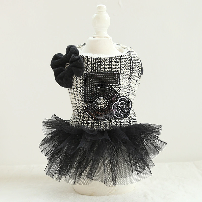 Double Bow Cotton Skirt Teddy Dog Clothes