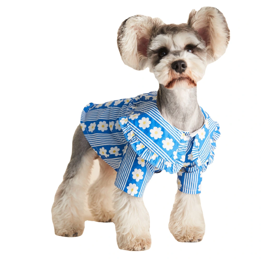 Dog Clothes Spring And Summer Thin Lotus Leaf Shirt