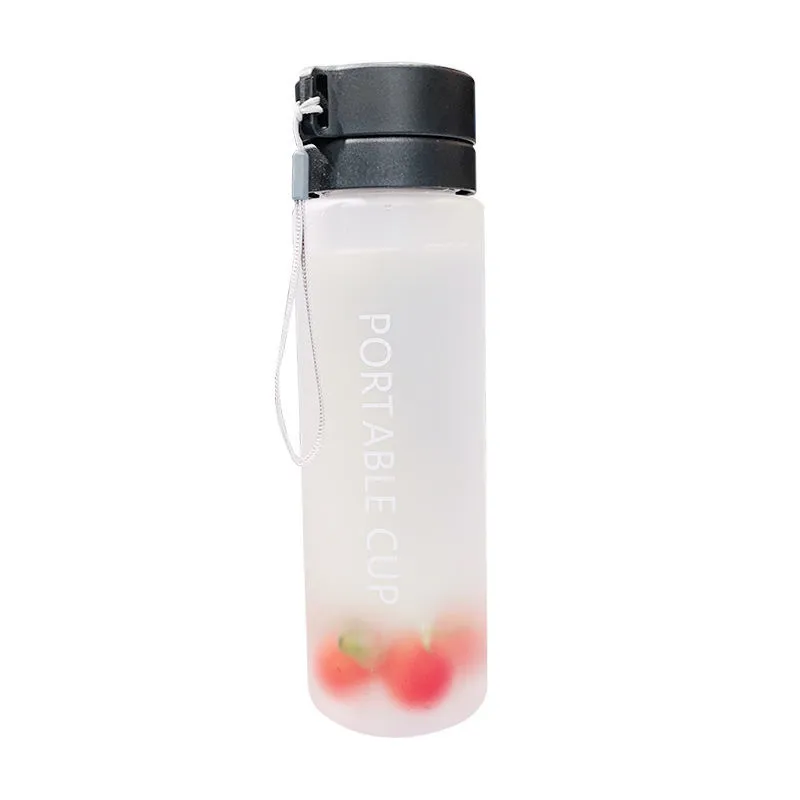 Large-capacity Plastic Matte Water Bottle