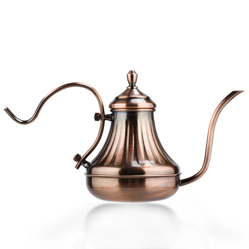 Stainless Steel Coffee Pot European Style Hand-washed Palace Pot Long-mouth Thin-necked Pot