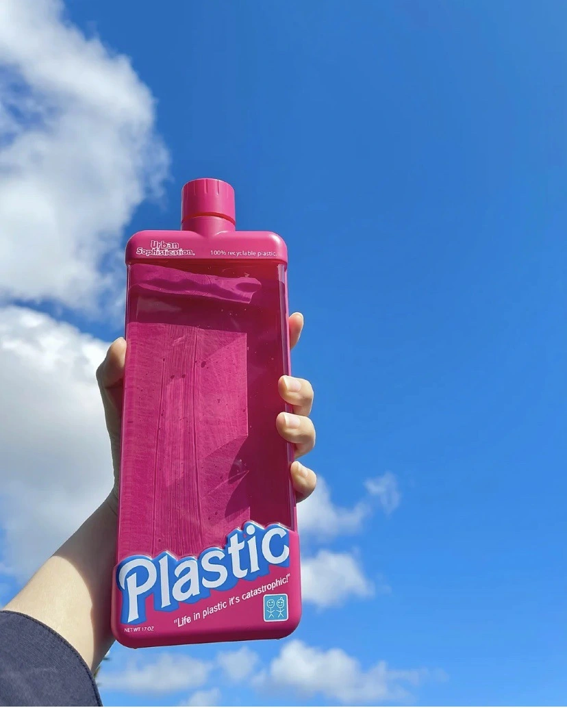 The Same Water Cup Plastic Flat Sports Bottle