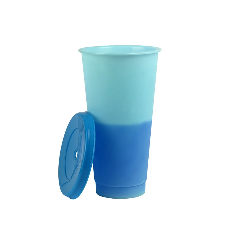 Plastic Color-changing Straw Cup