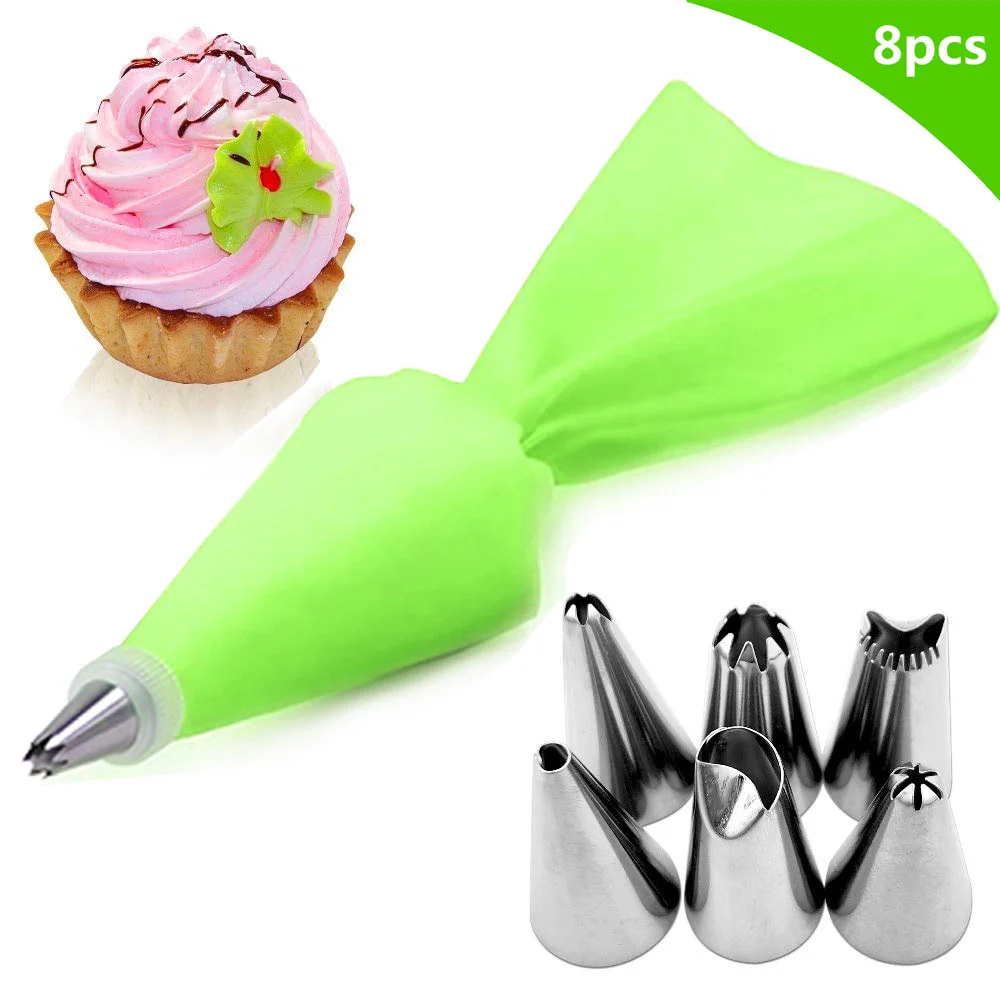 Cake Tool 4 Colors 6 Head Decorating Pouch Mouth