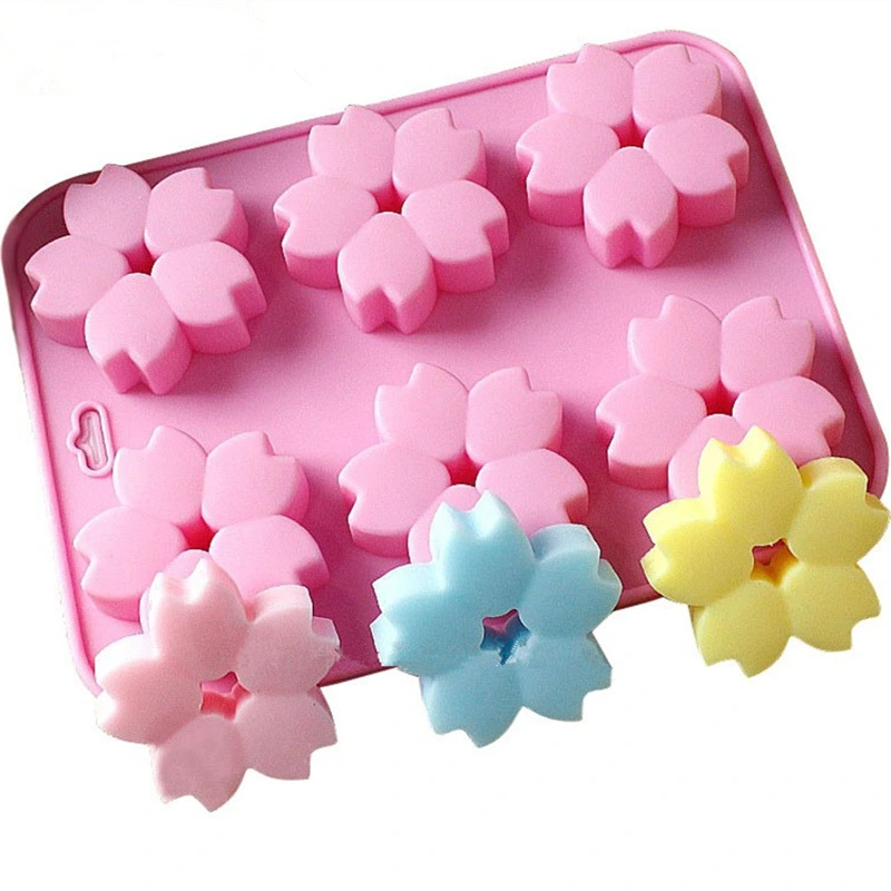 6 Sakura Silicone Cake Mold Aromatherapy Plaster Mold