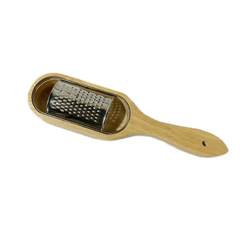 Multifunctional Rubber Wood Cheese Grating Cheese Grater