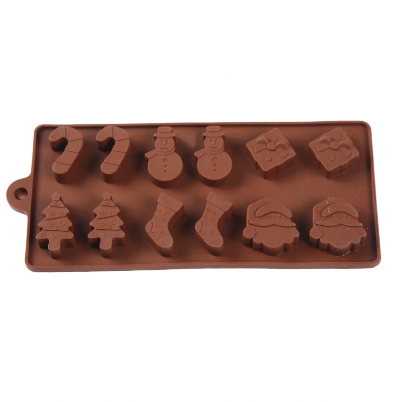 Silicone 12 With 6 Groups Of Christmas Series Silicone Chocolate Mold