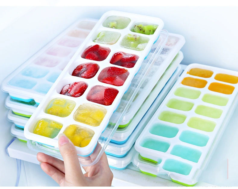 Simple And Creative Household Silicone Ice Tray With Lid