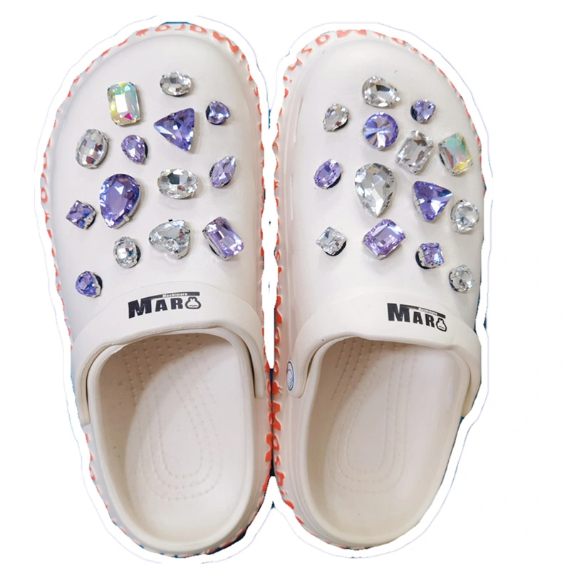 Hole Shoes Diy Diamond Decoration Buckle Zhibi Star Rhinestone Beach Shoes Drill Than Bully Hole Shoes Drill Carlo