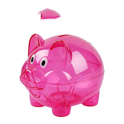 Piggy Cartoon Girl Piggy Bank Transparent Piggy Bank