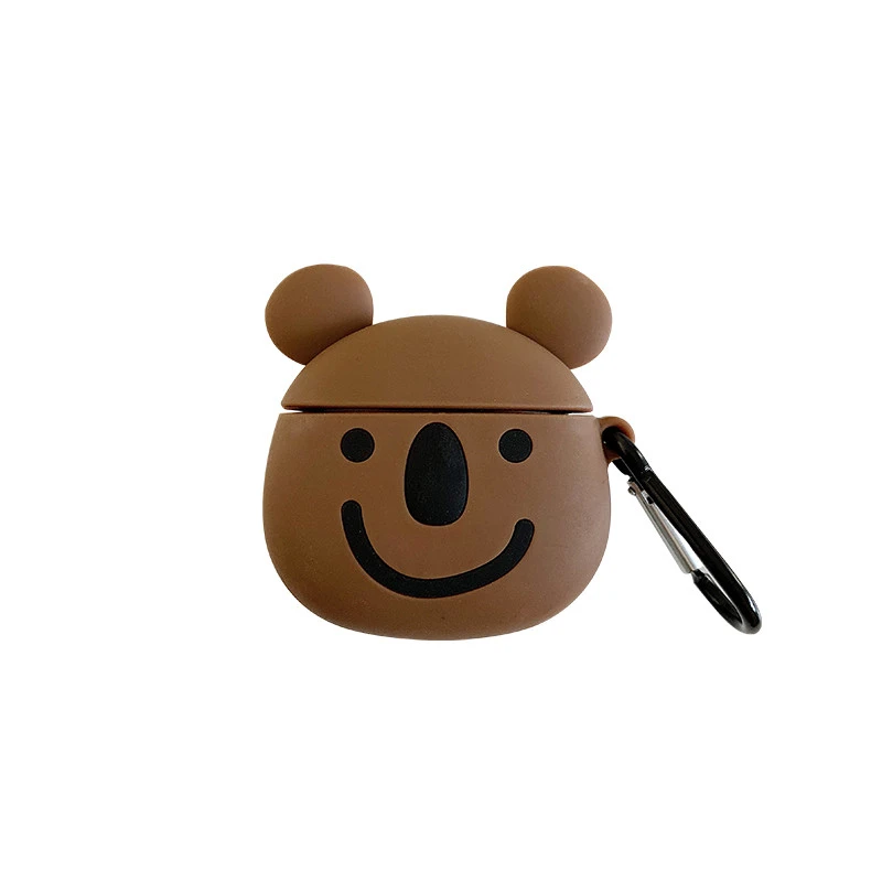 Compatible with Apple, Brown Bear Airpods1 Apple Wireless Earphone Sleeve Airpods2 Generation Silicone Soft Cute Protective Sleeve