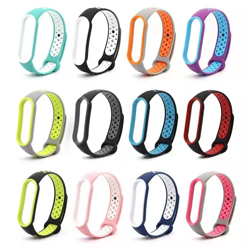 Mi Sports Band 5 Wristband Mi Band 5 Silicone Dual Color Strap