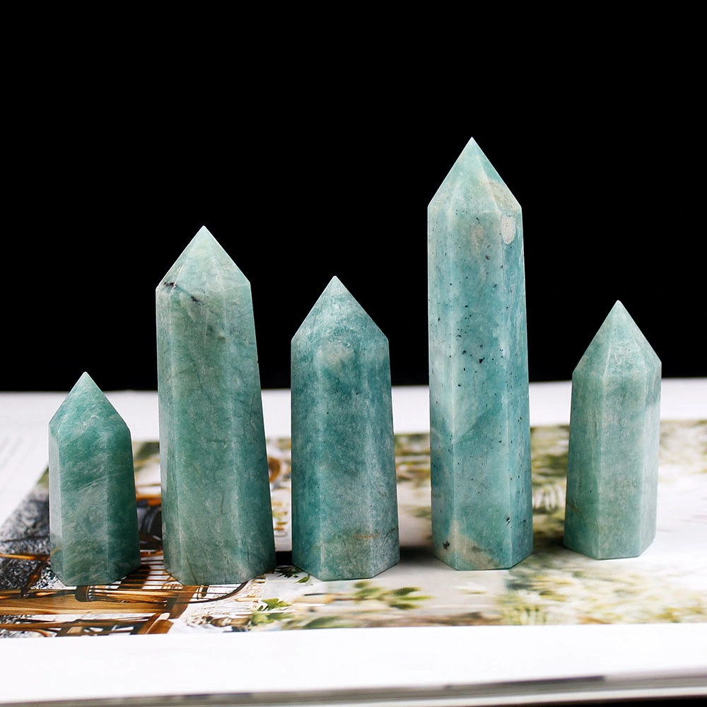 Natural Crystal Pillar Energy Stone Ornaments