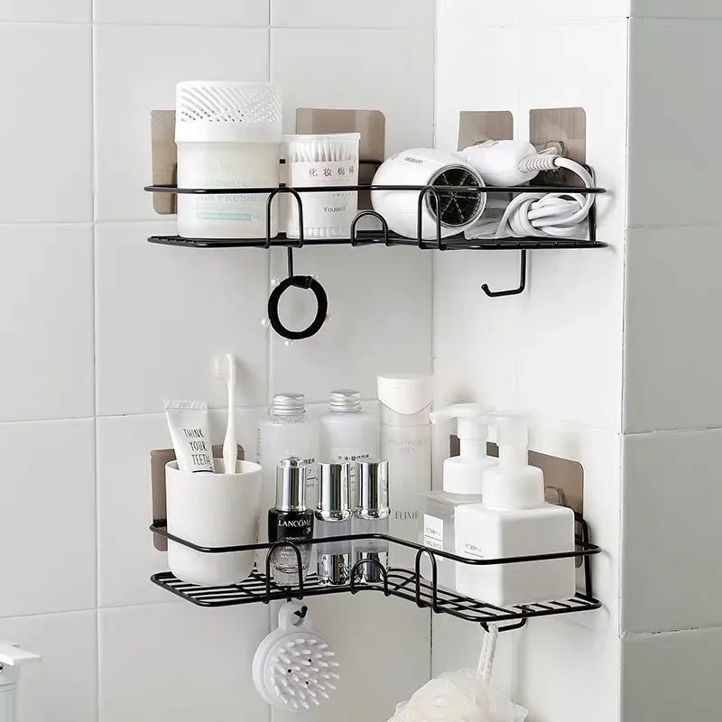 Hole-free Bathroom Toilet Rack Wall Hanging