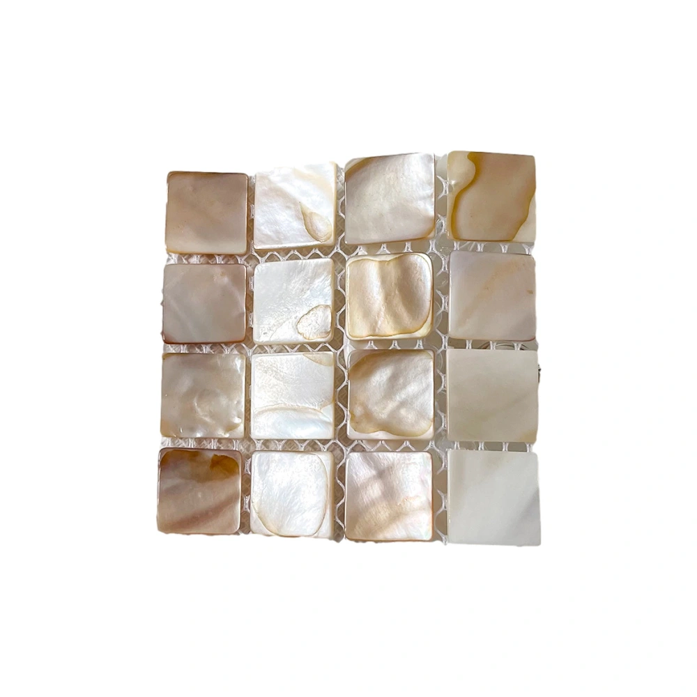 Natural Shell Square Coaster Mosaic Insulation Coaster