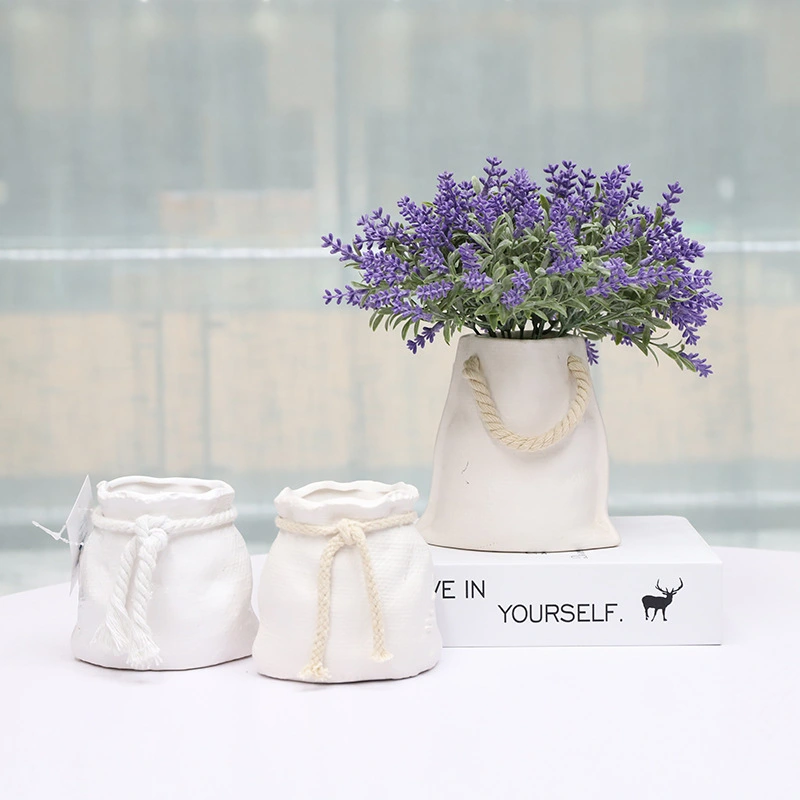 Fashionable Ceramic White Creative Home Succulent Flower Pot