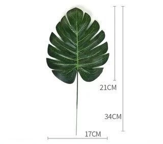Poty Props Home Decoration Green Plantsted Artificial Fake Leaf Photograph