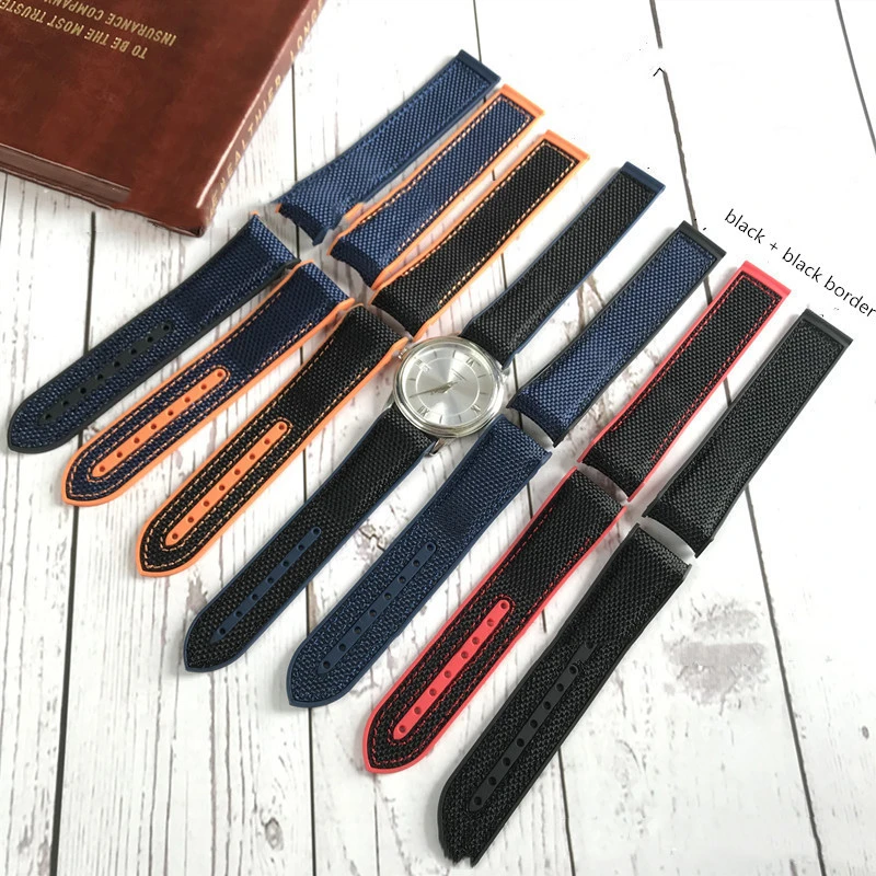 Ocean Universe Rubber Nylon Carbon Fiber Strap Silicone Strap