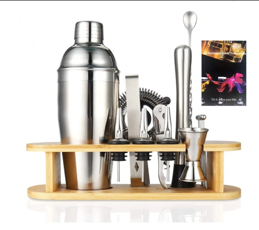 Stainless Steel Bar Tool Set 750 Cocktail Shaker