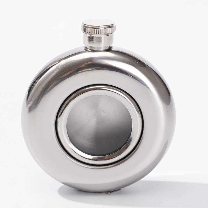 Portable 304 Stainless Steel Hip Flask, Portable Translucent 5 Oz