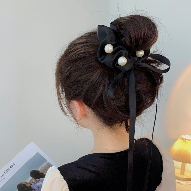 Ribbon Tie Head Rope Bow Knot Headdress Temperament Hair Ring Hair Accessories